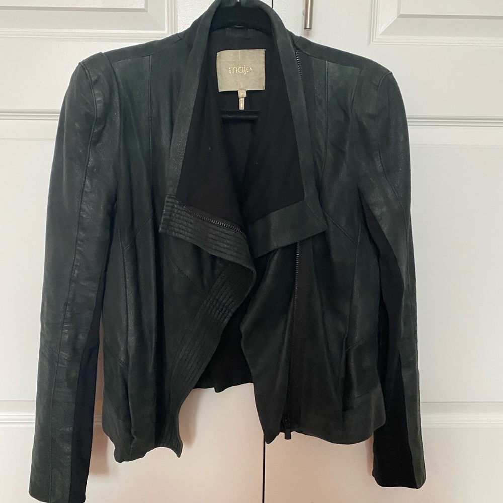 Maje Leather Jacket size 38